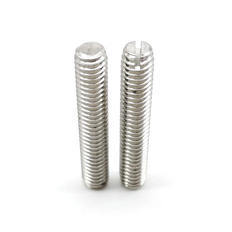 Slotted Hex Socket Set Screw With Flat Point Slotted Hex Socket Set Screw With Flat Point